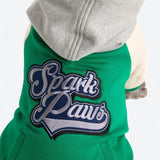 Dog Varsity Jacket - Green