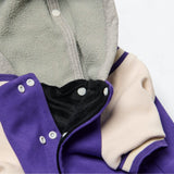 Dog Varsity Jacket - Purple