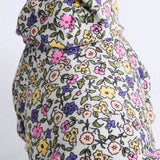 Vintage Flower Human Hoodie - Light Grey