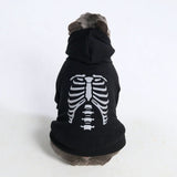 Halloween Dog Hoodie - Reflective Skeleton (2)