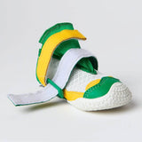 Hot Pavement Pawtector Dog Shoes - Green Yellow