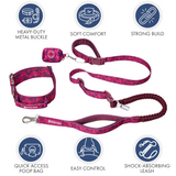 Fuchsia Camo Collar||size:XS,S,M,L