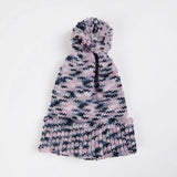 Knit Matching Human Pom Hats