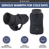 Black Quilted Winter Jacket||size:S,M,L,XL,2XL,3XL,4XL