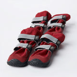 Flex Shell Waterproof Dog Boots - Red