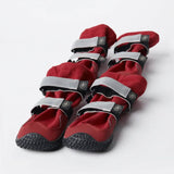 Flex Shell Waterproof Dog Boots - Red