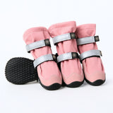 Dog Rainboots, Waterproof Dog Shoes - Pink