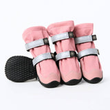 Flex Shell Waterproof Dog Boots - Pink