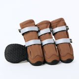 Dog Rainboots, Waterproof Dog Shoes - Brown