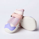 Hot Pavement Pawtector Dog Shoes - Pink Purple