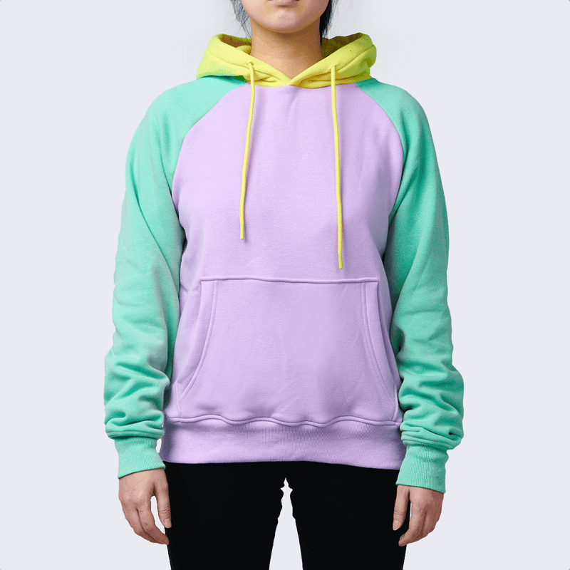 Teal and purple hoodie shop