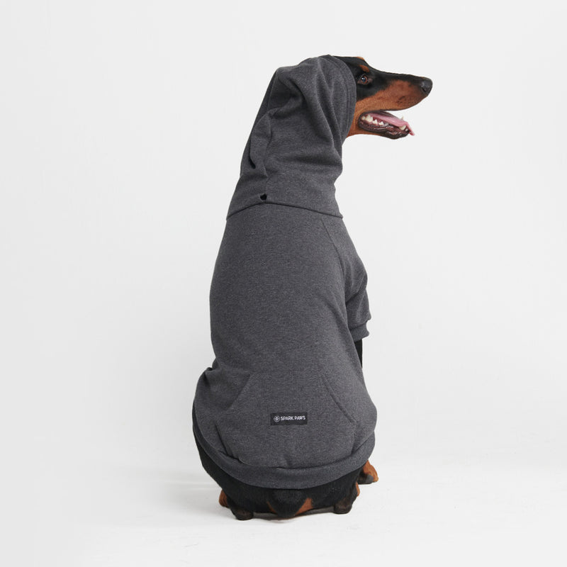 Essential Dog Hoodie - Dark Grey