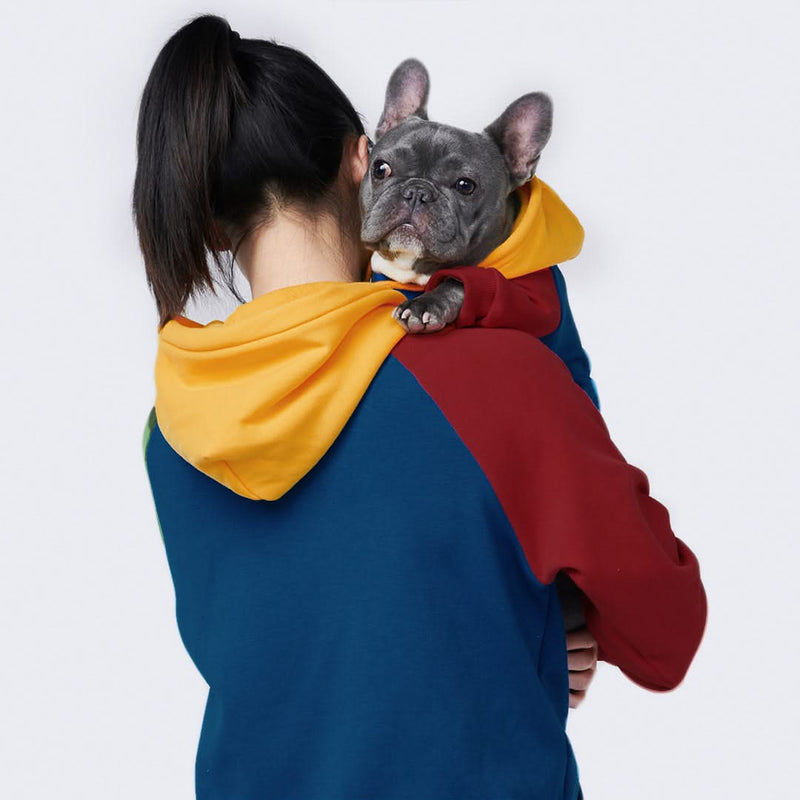 Primary Color Block Human Hoodie