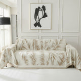 Pet Couch Cover - Leaves Beige