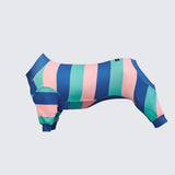 Dog Pajama - Navy Turquoise Blue