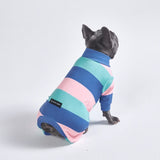 Dog Pajama - Navy Turquoise Blue (SIZE S)