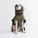 Dog Raincoat - Green Brown