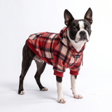 Red Plaid Hoodie||size:L