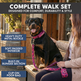 Fuchsia Camo Collar||size:XS,S,M,L