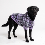 Purple Plaid Hoodie||size:4XL