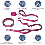 Fuchsia Camo Martingale Collar||size:A,B,C,D,E
