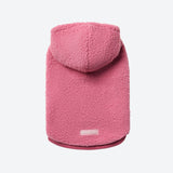 Teddy Sherpa Dog Jacket - Dark Pink