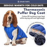 Blue Thermosonic Winter Jacket||size:S,M,L,XL,2XL,3XL,4XL
