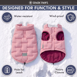 Pink Thermosonic Winter Jacket||size:S,M,L,XL,2XL,3XL,4XL