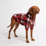 Red Plaid Hoodie||size:4XL