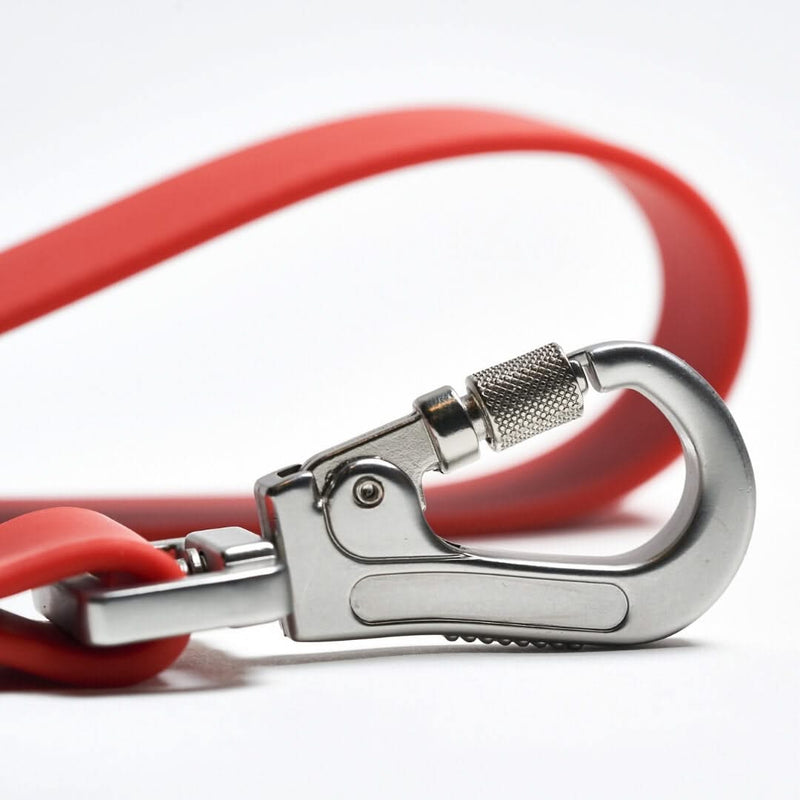 Waterproof PVC Dog Leash - Red