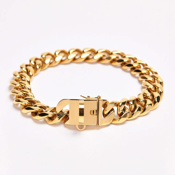 Cuban Link 20mm Gold Chain Collar