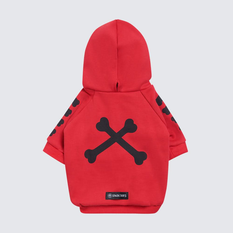 "WOOF" Dog Hoodie - Red