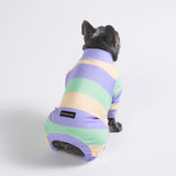 Dog Pajama - Purple Green Yellow