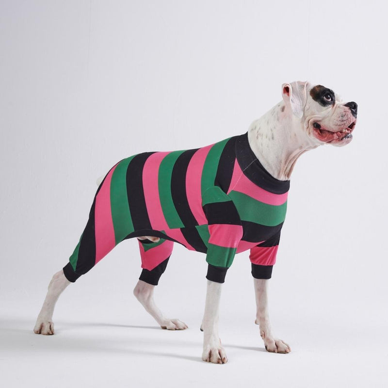 Dog Pajama - Black Green Pink (SIZE S)