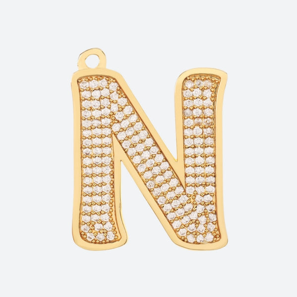 Initial Letter Jewelry Tag - N