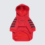 "WOOF" Dog Hoodie - Red (SIZE S & M)
